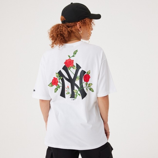 NEW ERA NEW YORK YANKEES MLB FLORAL GRAPHIC BLACK OVERSIZED T